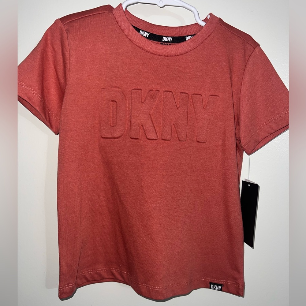 DKNY Kids Tee in Brick Red